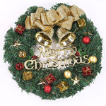 Christmas Wreath Door Garland Decoration Front Door Hanging Flowers Tree Decor(J1 - 4)