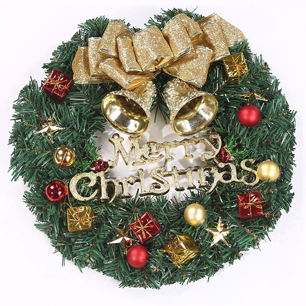 Christmas Wreath Door Garland Decoration Front Door Hanging Flowers Tree Decor(J1 - 4)