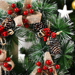 Christmas Wreath Door Garland Decoration Front Door Hanging Flowers Tree Decor(H1 - 2)