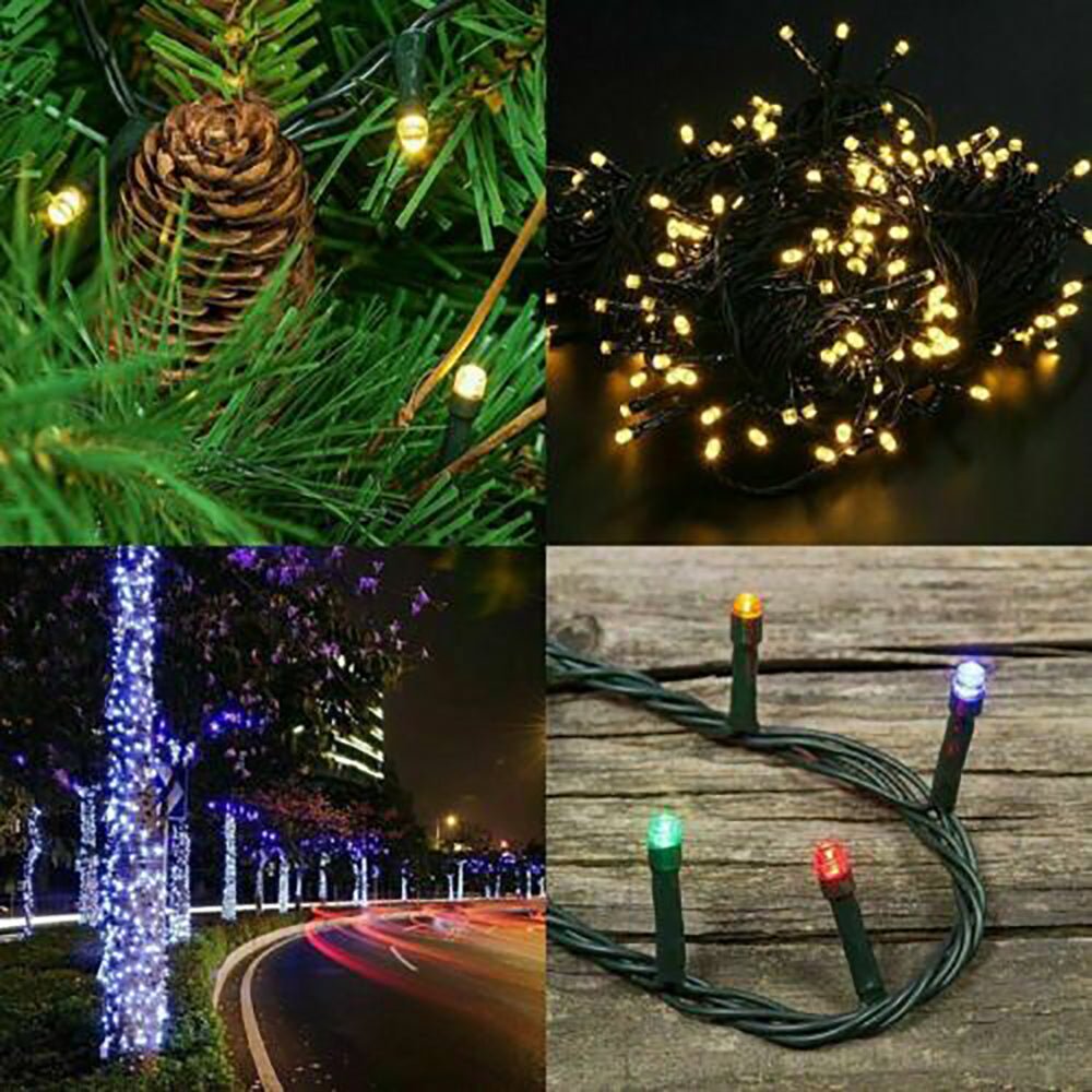 Solar Fairy String Led Lights 12M - 32M Outdoor Garden Christmas Party Decor(12M100Led)