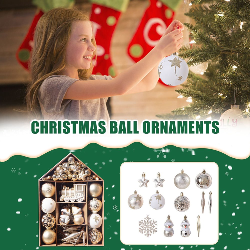70 - piece Christmas Tree Xmas Balls Decorations Baubles Hanging Party Ornament