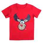 New Funny Adult Xmas Christmas T Shirt Tee Mens Womens 100% Cotton Jolly Ugly, Reindeer (Red), XS