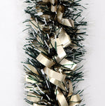 5x 2.5m Christmas Tinsel Xmas Garland Sparkly Snowflake Party Natural Home Décor, Bows (Black Gold)