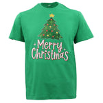 New Funny Adult Xmas Christmas T Shirt Tee Mens Womens 100% Cotton Jolly Ugly, Tree (Green) B, L