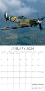 Spitfires - 2024 Square Wall Calendar 16 Months Planner Christmas New Year Gift