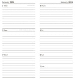 Beautiful Gardens - 2024 Flexi Pocket Diary Premium Planner Christmas New Year