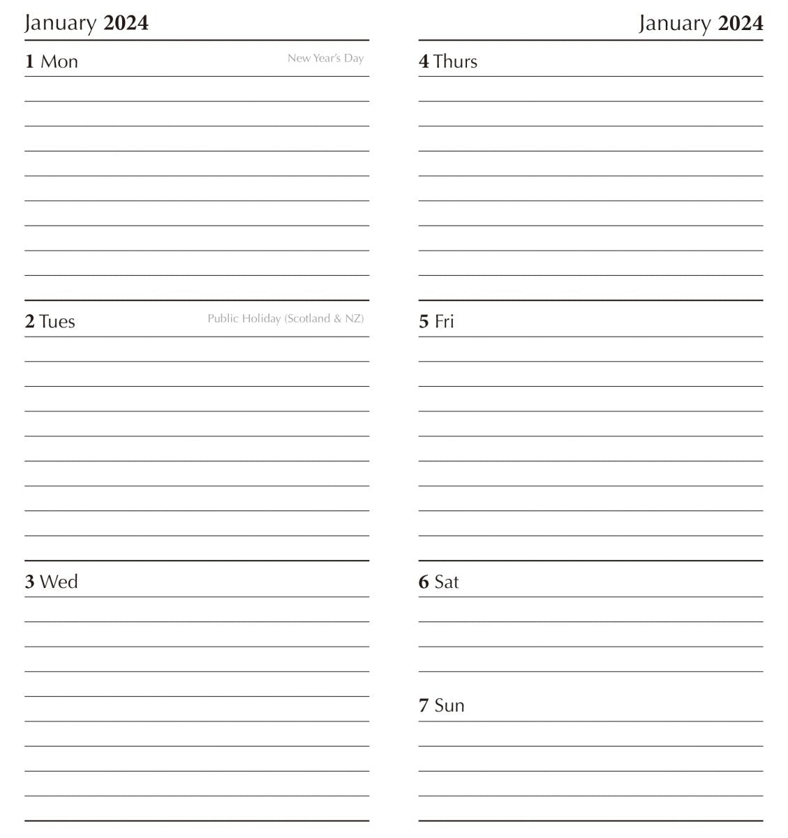 Steam Trains - 2024 Flexi Pocket Diary Premium Planner Christmas New Year Gift