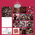 Chocolate 2025 Square Wall Calendar Food 16 - Month Christmas Premium Planner Gift