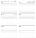 Hokusai - 2025 Flexi Pocket Diary Premium Planner Christmas Xmas New Year Gift