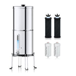 Aimex Portable Water Filter - Gravity - Fed, 304 Stainless Steel, Fluoride Removal