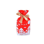 10pcs Christmas Candy Bags Gift Treat Drawstring Pouches Biscuit Cookie Packaging - 10Pcs Bag - Merry Christmas