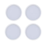 Coaster Resin Casting Mould Epoxy Mold Silicone Craft DIY Jewelry Agate Making - Large Round*4