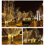 5M 50 Led Curtain Fairy String Lights Wedding Outdoor Christmas Garden Party - Cool White