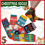 Christmas Socks Santa Reindeer Snowman Pattern Xmas Party Gift Stockings - Bear