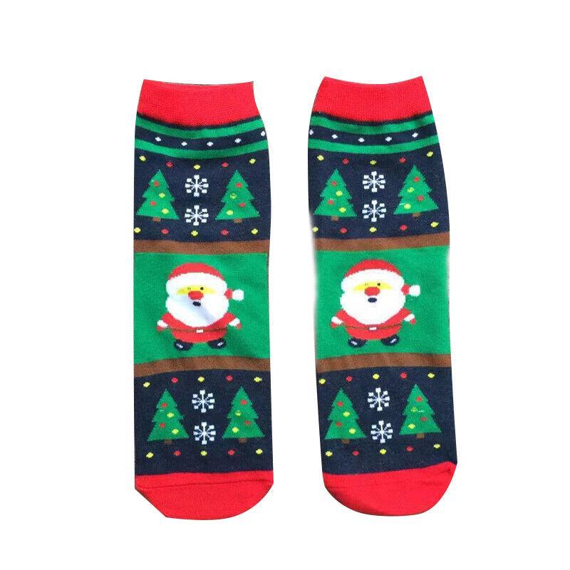 Christmas Socks Santa Reindeer Snowman Pattern Xmas Party Gift Stockings - Bear