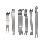 6pcs Pry Bar Tool Set Metal Dismantling Plate Fastener Remover For Car Repair