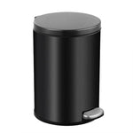 Trash Can Double Layer Foot Pedal Design with Lid Household Bin Kitchen Bathroom - White