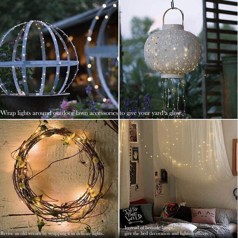5M 10M 20M Usb Powered Copper Wire String Fairy Lights Xmas Wedding Party Home - Colourful(20m 200lights)