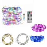 5M 10M 20M Usb Powered Copper Wire String Fairy Lights Xmas Wedding Party Home - Pure White(10m 100lights)