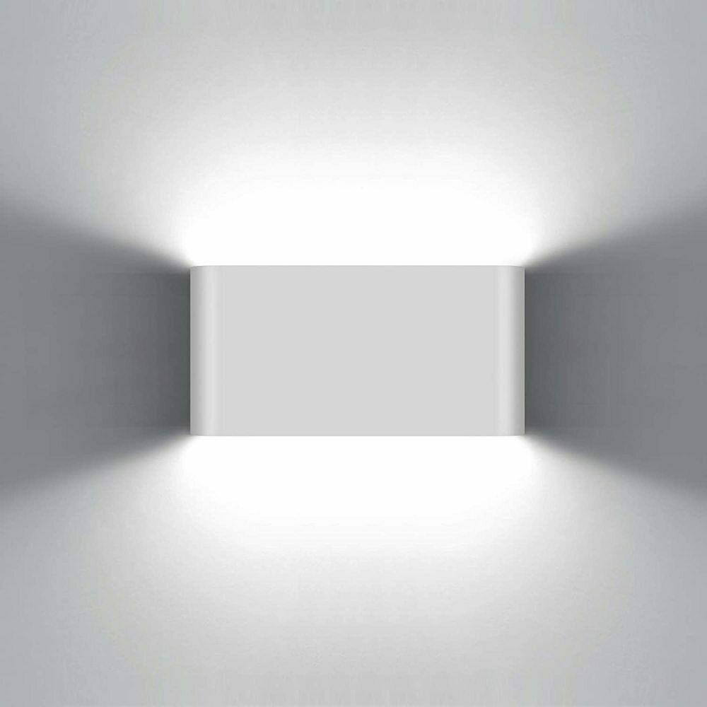 LED Wall Light IP65 Waterproof Modern Up Down Outdoor Indoor Sconce Lamp - Wall Light - Black - Warm