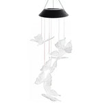 Colour Changing Wind Chimes LED Light Hanging Decor Outdoor Solar Powered Garden - Ball
