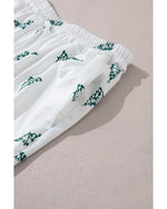 Skobeloff Christmas Tree Print Tee and Pants Lounge Set - S