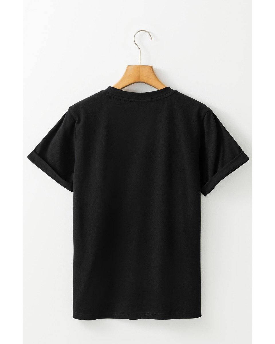 Black Nutcracker Merry Christmas Printed Crewneck T Shirt - 2XL
