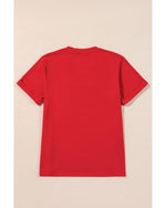 Red Merry Christmas Graphic Crewneck T Shirt - M