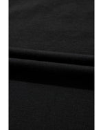 Black Sequin Christmas Essentials Graphic Crewneck T Shirt - L