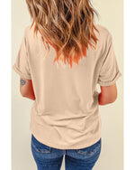 Khaki Nutcracker Bow Christmas Wreath Crewneck Printed T Shirt - XL
