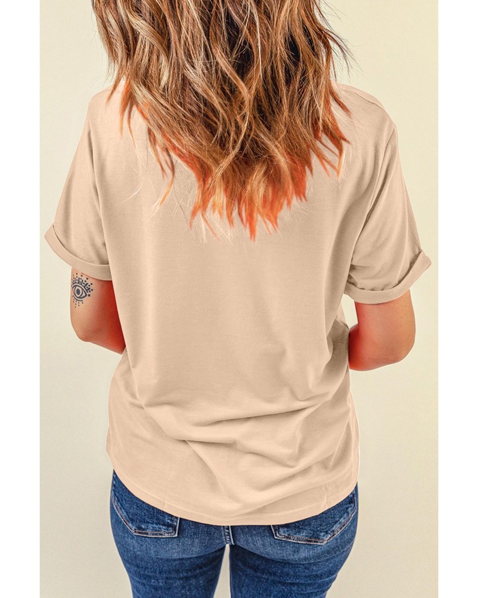 Khaki Nutcracker Bow Christmas Wreath Crewneck Printed T Shirt - XL