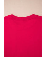 Fiery Red Christmas Santa Baby Tinsel Graphic Sweatshirt - M