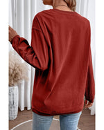 Racing Red MERRY Graphic Corded Christmas Sweatshirt - M