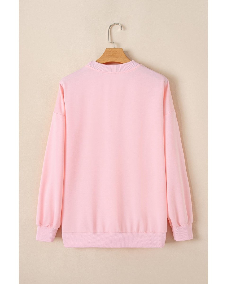 Pink Nutcracker Christmas Crew Neck Sweatshirt - S