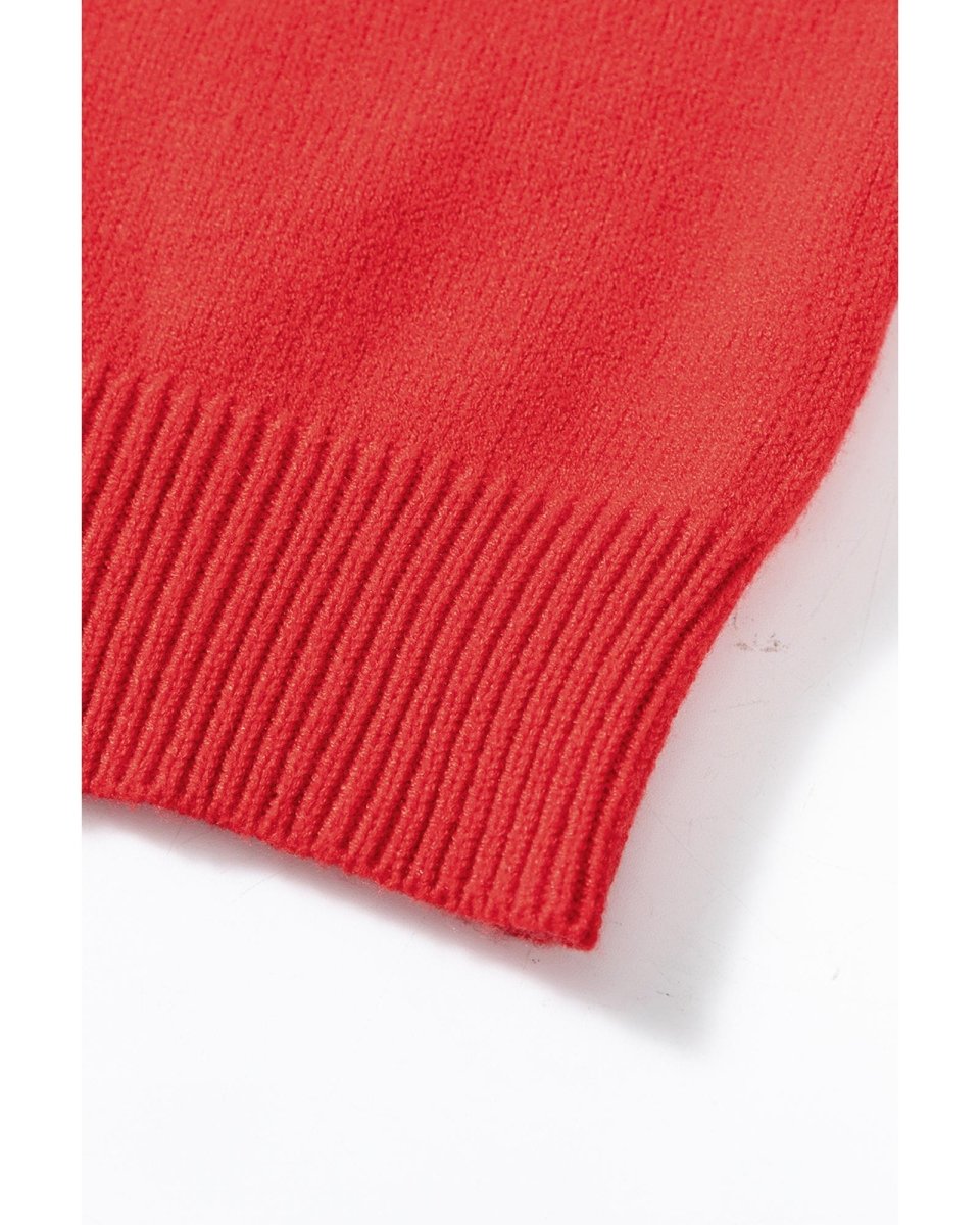 Fiery Red Merry Graphic Christmas Plus Size Sweater - 1X