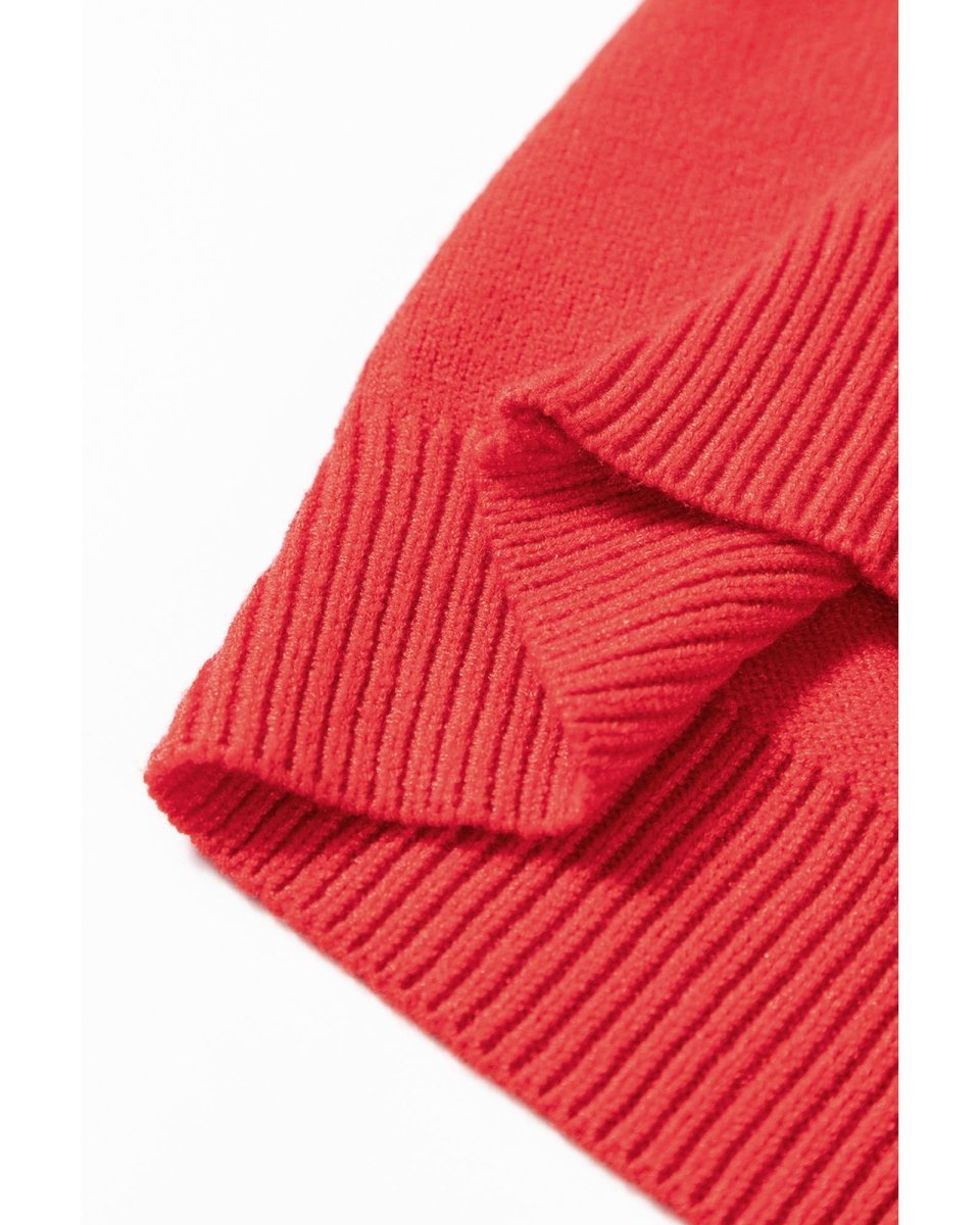 Fiery Red Merry Graphic Christmas Plus Size Sweater - 2X