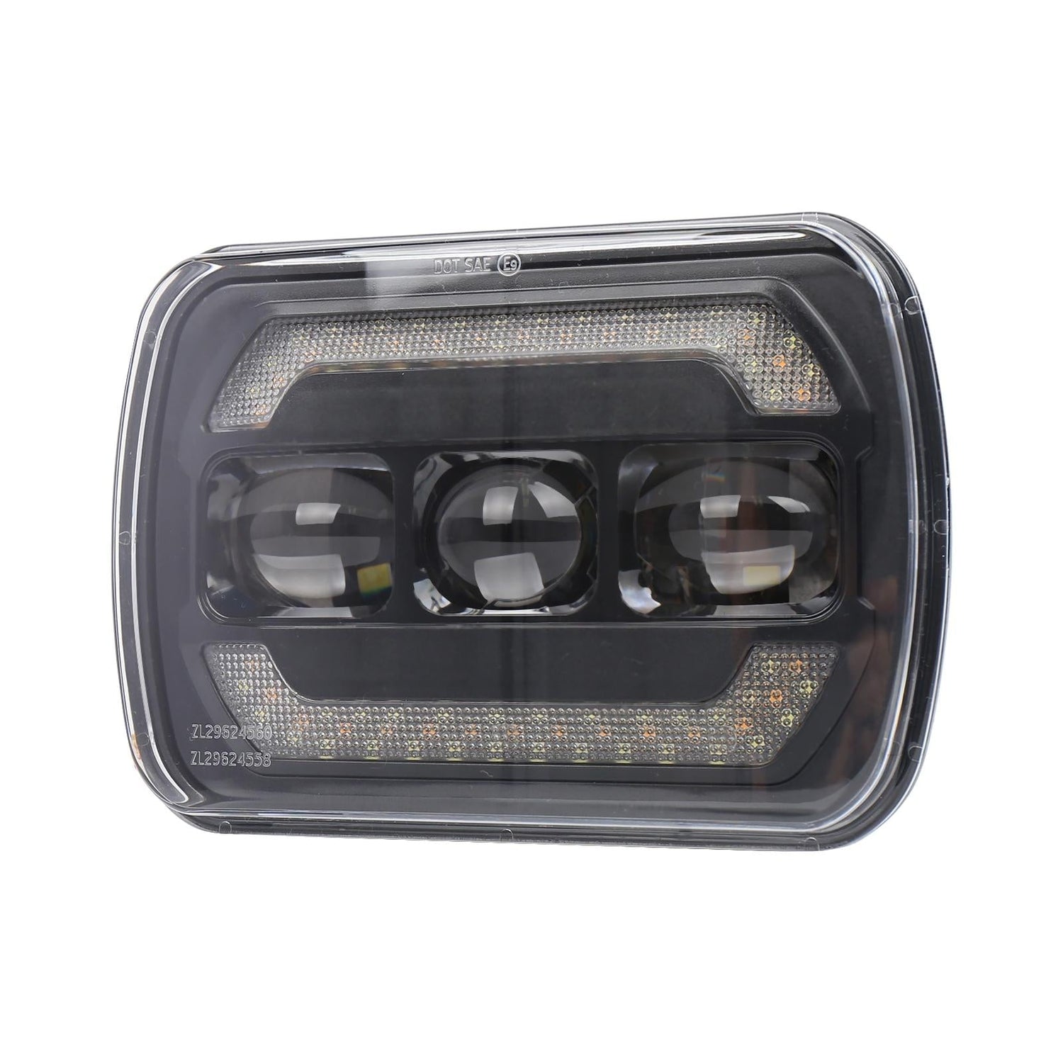 1 Pair 7 Inch Car Square Headlight Work Light