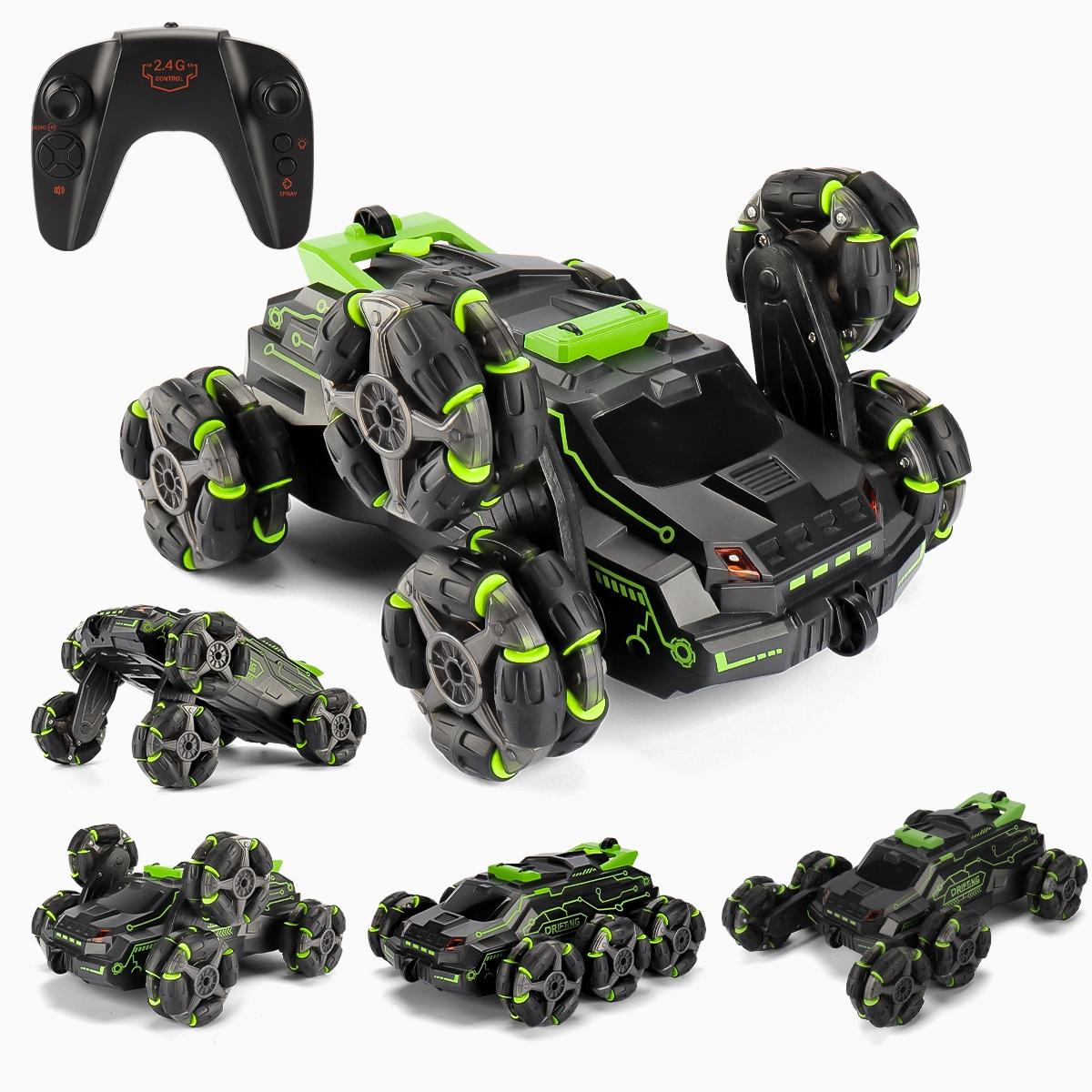 360 - degree Swing Arm Stunt Car with 2.4g Six - wheel Drift Spray