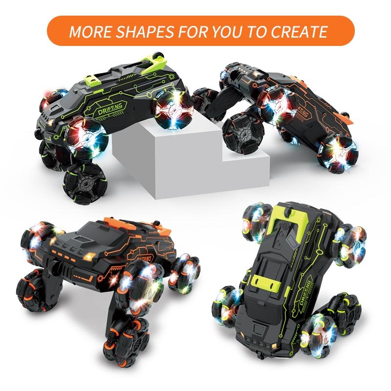 360 - degree Swing Arm Stunt Car with 2.4g Six - wheel Drift Spray