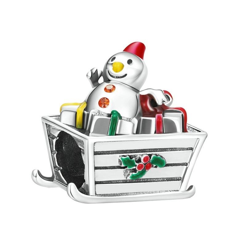 925 Sterling Silver Christmas Diy Bead Accessories