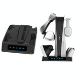 Multi - functional Psvr2 / Ps5 Gamepad Charger with Display Light and Heat Dissipation Base