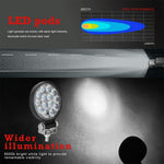 9.8W 10 - 30V Dc 6000K 3 Inch 14 Leds Circle Offroad Truck Car Driving Light Work Light Spotlight Fog Light