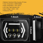 Car 7 Inch Square Dc9 - 30V Led Headlight Modification Accessories For Jeep Wrangler