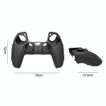 Black Silicone Protective Case for Ps5 Gamepad - Anti - skid Cover - Black