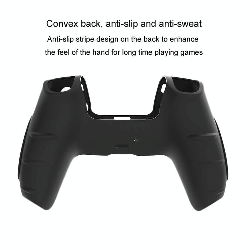 Black Silicone Protective Case for Ps5 Gamepad - Anti - skid Cover - Black