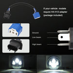 7 Inch H4 / H13 Dc 9V - 30V 4000Lm 6000K 40W 7 Inch Car Round Shape Led Headlight Lamps For Jeep Wrangler