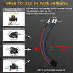 7 Inch 35W 4000Lm 6000K + Amber Car Truck Square Led Headlights Work Lights Spotlight