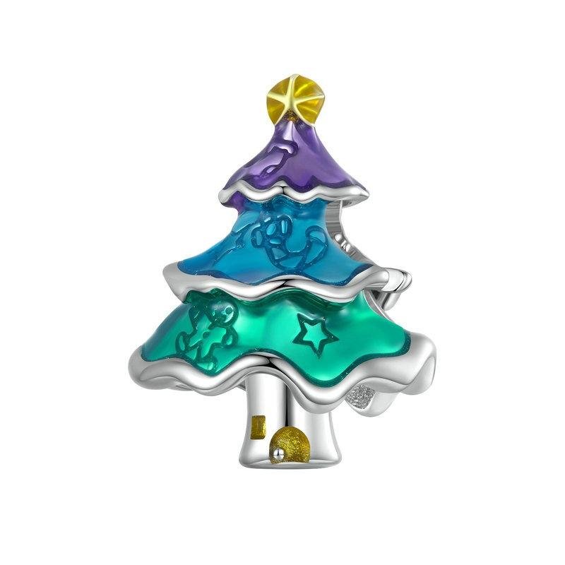 925 Sterling Silver Christmas Bead For Diy Accessories