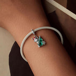 925 Sterling Silver Christmas Bear Pendant