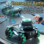 Stunt Water Bomb Battle Armor Rc Car - 2.4g Dual Control - Blue - Single Control